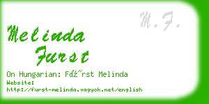 melinda furst business card